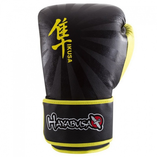 Перчатки боксерские Hayabusa Ikusa 16oz Black-Yellow купить